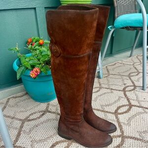 FRYE Over the Knee leather Suede Equestrian Riding tall Boots 7B